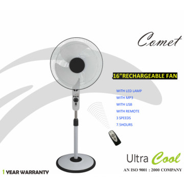 Ventilador de Stand DC Unitedstar Newest16 &#39;&#39; (USSF-450) con control remoto / Luz / MP3